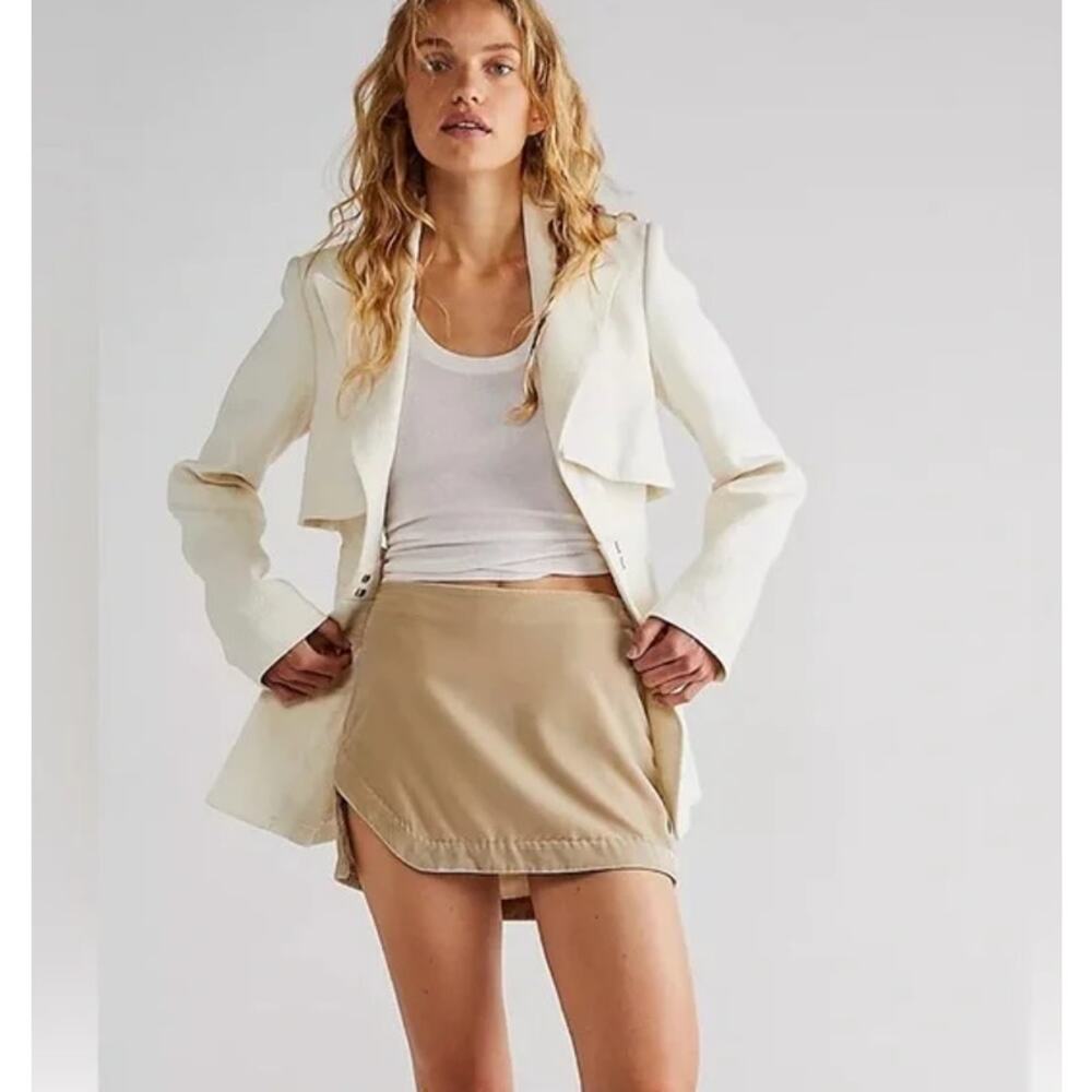 Free People‎ Annalise Velvet Mini Skirt Size 10 NWOT